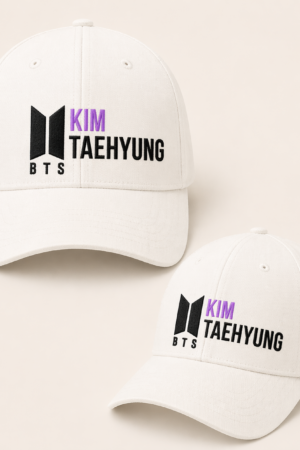 BONÉ BORDADO TAEHYUNG - OPÇÃO 34 - PRODUÇÃO PREMIUM SOB ENCOMENDA E LIMITADA