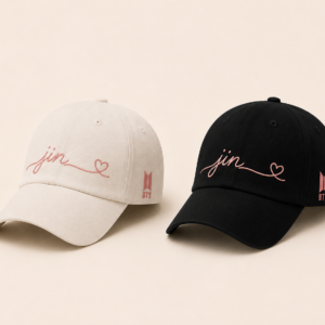 BONÉ BORDADO NOVO SEOKJIN - OPÇÃO 11 - PRODUÇÃO PREMIUM SOB ENCOMENDA E LIMITADA