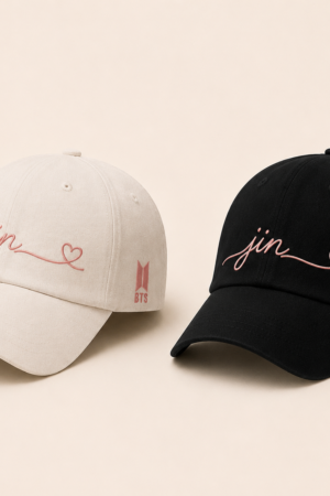 BONÉ BORDADO JIN - OPÇÃO 28 - PRODUÇÃO PREMIUM SOB ENCOMENDA E LIMITADA