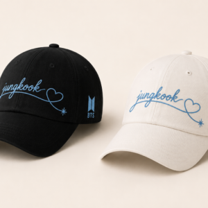 BONÉ BORDADO JUNGKOOK - OPÇÃO 49 - PRODUÇÃO PREMIUM SOB ENCOMENDA E LIMITADA