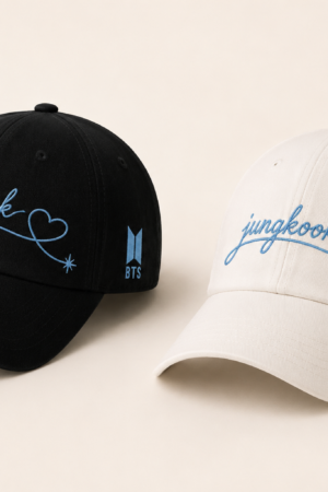 BONÉ BORDADO JUNGKOOK - OPÇÃO 49 - PRODUÇÃO PREMIUM SOB ENCOMENDA E LIMITADA