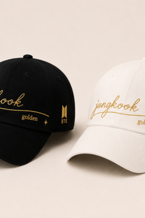 BONÉ BORDADO JUNGKOOK - OPÇÃO 14 - PRODUÇÃO PREMIUM SOB ENCOMENDA E LIMITADA