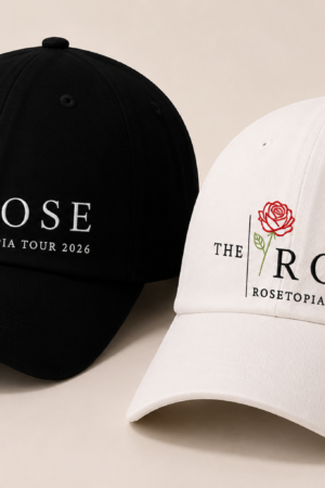 BONÉ BORDADO THE ROSE - OPÇÃO 17 - PRODUÇÃO PREMIUM SOB ENCOMENDA E LIMITADA