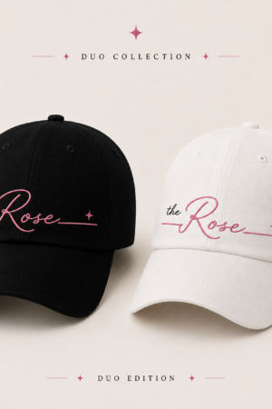 BONÉ BORDADO THE ROSE - OPÇÃO 7 - PRODUÇÃO PREMIUM SOB ENCOMENDA E LIMITADA