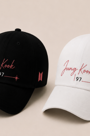 BONÉ BORDADO JUNGKOOK - OPÇÃO 38 - PRODUÇÃO PREMIUM SOB ENCOMENDA E LIMITADA