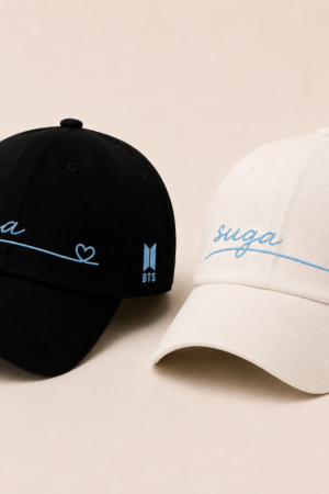 BONÉ BORDADO SUGA - OPÇÃO 12 - PRODUÇÃO PREMIUM SOB ENCOMENDA E LIMITADA