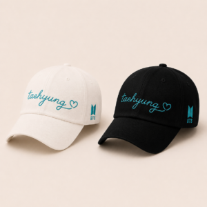 BONÉ BORDADO TAEHYUNG - OPÇÃO 46 - PRODUÇÃO PREMIUM SOB ENCOMENDA E LIMITADA