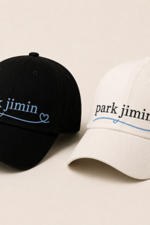 BONÉ BORDADO PARK JIMIN - OPÇÃO 13 - PRODUÇÃO PREMIUM SOB ENCOMENDA E LIMITADA
