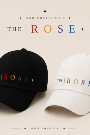 BONÉ BORDADO THE ROSE - OPÇÃO 10 - PRODUÇÃO PREMIUM SOB ENCOMENDA E LIMITADA