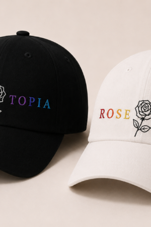 BONÉ BORDADO THE ROSE - OPÇÃO 15 - PRODUÇÃO PREMIUM SOB ENCOMENDA E LIMITADA