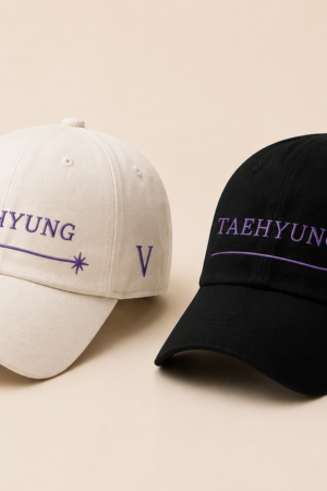 BONÉ BORDADO TAEHYUNG - OPÇÃO 26 - PRODUÇÃO PREMIUM SOB ENCOMENDA E LIMITADA