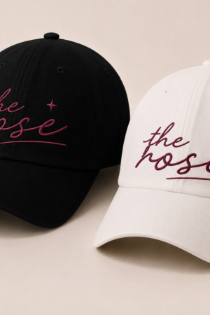 BONÉ BORDADO THE ROSE - OPÇÃO 35 - PRODUÇÃO PREMIUM SOB ENCOMENDA E LIMITADA