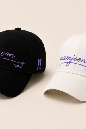 BONÉ BORDADO NAMJOON - OPÇÃO 8 - PRODUÇÃO PREMIUM SOB ENCOMENDA E LIMITADA