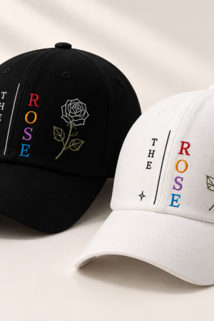 BONÉ BORDADO THE ROSE - OPÇÃO 80 - PRODUÇÃO PREMIUM SOB ENCOMENDA E LIMITADA
