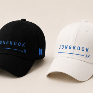 BONÉ BORDADO JUNGKOOK - OPÇÃO 27 - PRODUÇÃO PREMIUM SOB ENCOMENDA E LIMITADA