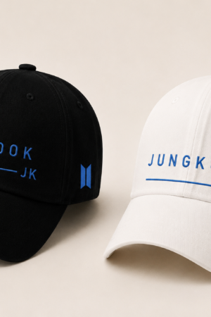 BONÉ BORDADO JUNGKOOK - OPÇÃO 27 - PRODUÇÃO PREMIUM SOB ENCOMENDA E LIMITADA