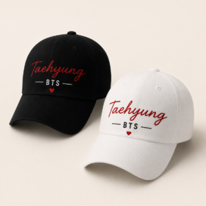BONÉ BORDADO TAEHYUNG - OPÇÃO 39 - PRODUÇÃO PREMIUM SOB ENCOMENDA E LIMITADA