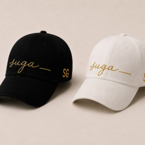 BONÉ BORDADO SUGA - OPÇÃO 14 - PRODUÇÃO PREMIUM SOB ENCOMENDA E LIMITADA