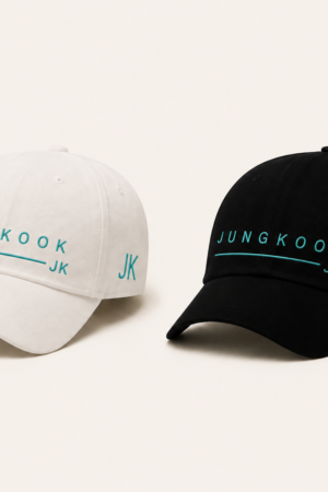 BONÉ BORDADO JUNGKOOK - OPÇÃO 30 - PRODUÇÃO PREMIUM SOB ENCOMENDA E LIMITADA