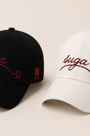 BONÉ BORDADO SUGA - OPÇÃO 18 - PRODUÇÃO PREMIUM SOB ENCOMENDA E LIMITADA