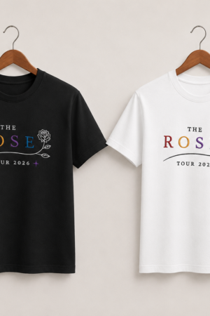 CAMISETA THE ROSE - OPÇÃO 9 - T-SHIRT FEMININA - 3 DIAS ÚTEIS PARA ENVIO