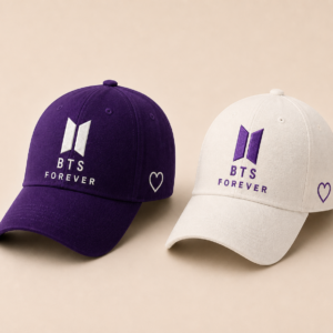 BONÉ BORDADO BTS - OPÇÃO 96 - PRODUÇÃO PREMIUM SOB ENCOMENDA E LIMITADA