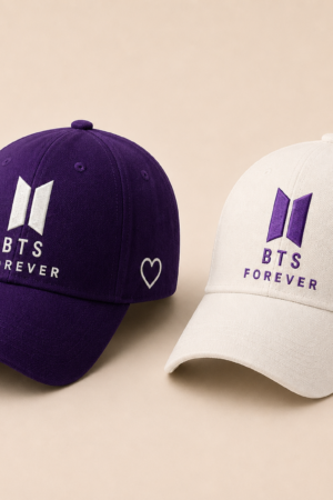 BONÉ BORDADO BTS - OPÇÃO 96 - PRODUÇÃO PREMIUM SOB ENCOMENDA E LIMITADA