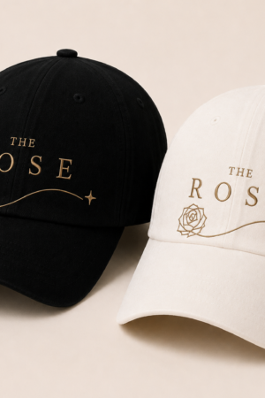 BONÉ BORDADO THE ROSE - OPÇÃO 47 - PRODUÇÃO PREMIUM SOB ENCOMENDA E LIMITADA