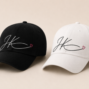 BONÉ BORDADO JUNGKOOK - OPÇÃO 16 - PRODUÇÃO PREMIUM SOB ENCOMENDA E LIMITADA