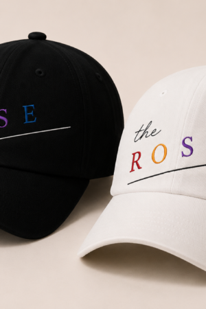 BONÉ BORDADO THE ROSE - OPÇÃO 16 - PRODUÇÃO PREMIUM SOB ENCOMENDA E LIMITADA