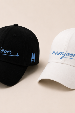BONÉ BORDADO NAMJOON - OPÇÃO 7 - PRODUÇÃO PREMIUM SOB ENCOMENDA E LIMITADA