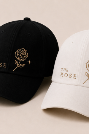 BONÉ BORDADO THE ROSE - OPÇÃO 43 - PRODUÇÃO PREMIUM SOB ENCOMENDA E LIMITADA