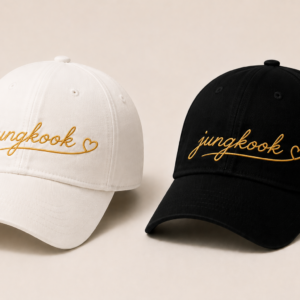 BONÉ BORDADO JUNGKOOK - OPÇÃO 18 - PRODUÇÃO PREMIUM SOB ENCOMENDA E LIMITADA
