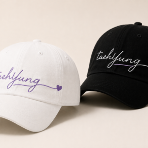BONÉ BORDADO TAEHYUNG - OPÇÃO 6 - PRODUÇÃO PREMIUM SOB ENCOMENDA E LIMITADA