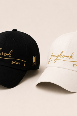 BONÉ BORDADO JUNGKOOK - OPÇÃO 52 - PRODUÇÃO PREMIUM SOB ENCOMENDA E LIMITADA