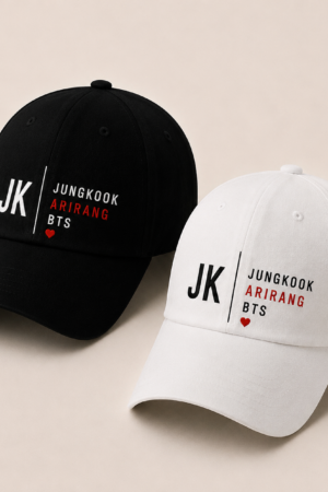 BONÉ BORDADO JUNGKOOK - OPÇÃO 45 - PRODUÇÃO PREMIUM SOB ENCOMENDA E LIMITADA