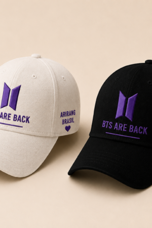 BONÉ BORDADO BTS - OPÇÃO 93 - PRODUÇÃO PREMIUM SOB ENCOMENDA E LIMITADA
