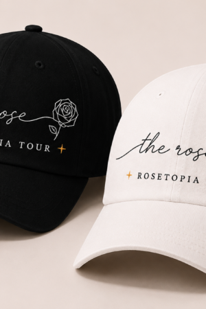 BONÉ BORDADO THE ROSE - OPÇÃO 24 - PRODUÇÃO PREMIUM SOB ENCOMENDA E LIMITADA