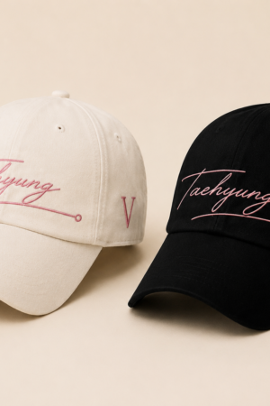 BONÉ BORDADO TAEHYUNG - OPÇÃO 16 - PRODUÇÃO PREMIUM SOB ENCOMENDA E LIMITADA