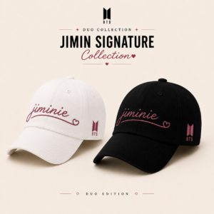 BONÉ BORDADO PARK JIMIN - OPÇÃO 22 - PRODUÇÃO PREMIUM SOB ENCOMENDA E LIMITADA