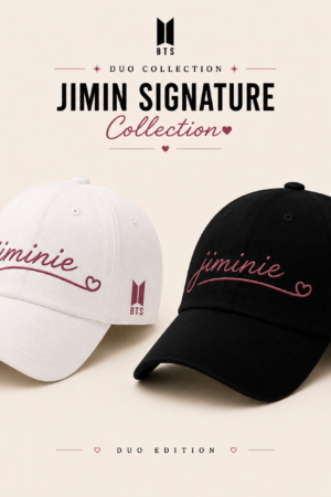 BONÉ BORDADO PARK JIMIN - OPÇÃO 22 - PRODUÇÃO PREMIUM SOB ENCOMENDA E LIMITADA