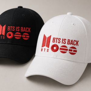 BONÉ BORDADO BTS - OPÇÃO 23 - PRODUÇÃO PREMIUM SOB ENCOMENDA E LIMITADA