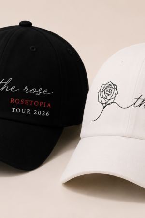 BONÉ BORDADO THE ROSE - OPÇÃO 12 - PRODUÇÃO PREMIUM SOB ENCOMENDA E LIMITADA