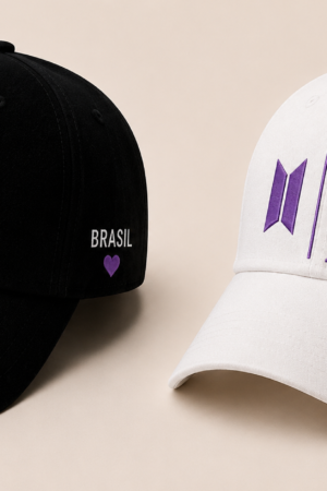 BONÉ BORDADO BTS - OPÇÃO 101 - PRODUÇÃO PREMIUM SOB ENCOMENDA E LIMITADA