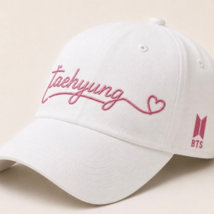 BONÉ BORDADO NOVO TAEHYUNG - OPÇÃO 5 - PRODUÇÃO PREMIUM SOB ENCOMENDA E LIMITADA