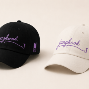 BONÉ BORDADO JUNGKOOK - OPÇÃO 48 - PRODUÇÃO PREMIUM SOB ENCOMENDA E LIMITADA