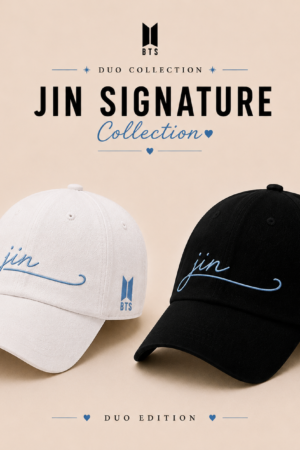 BONÉ BORDADO JIN - OPÇÃO 35 - PRODUÇÃO PREMIUM SOB ENCOMENDA E LIMITADA
