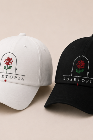 BONÉ BORDADO THE ROSE - OPÇÃO 68 - PRODUÇÃO PREMIUM SOB ENCOMENDA E LIMITADA