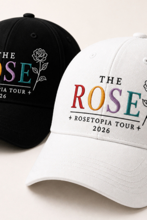 BONÉ BORDADO THE ROSE - OPÇÃO 18 - PRODUÇÃO PREMIUM SOB ENCOMENDA E LIMITADA