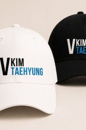 BONÉ BORDADO TAEHYUNG - OPÇÃO 37 - PRODUÇÃO PREMIUM SOB ENCOMENDA E LIMITADA
